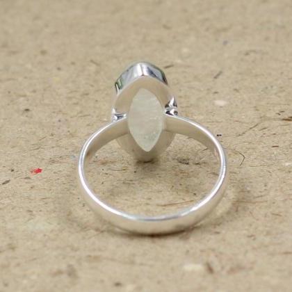 Lovely Moonstone Ring,everyday Ring,solid 925..