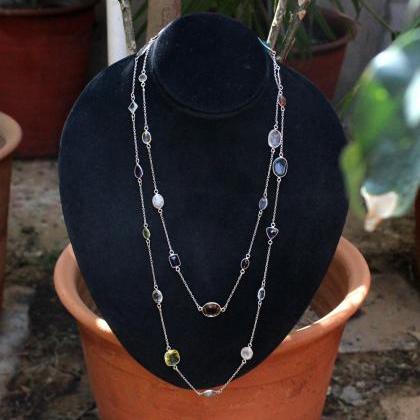 Magnificent Necklace Of Natural Genuine..