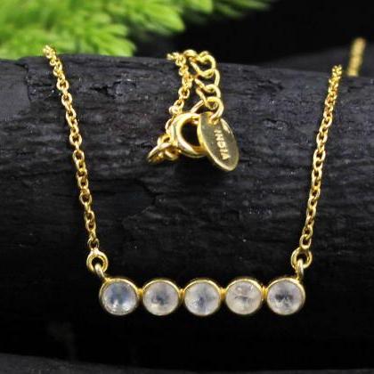 Lovely Moonstone Necklace Gift For Girl..