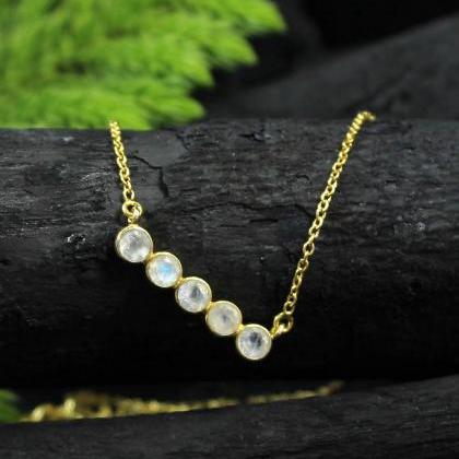 Lovely Moonstone Necklace Gift For Girl..