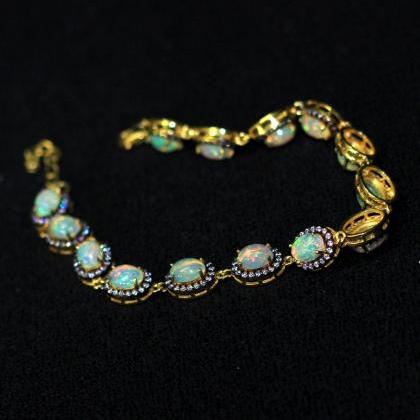Majestic Wedding Jewelry,ethiopian Opal..