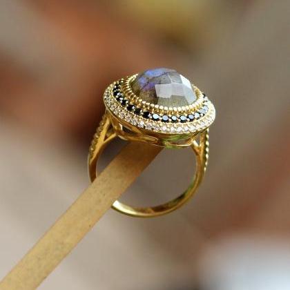 Gorgeous Wedding Gift,engagement Ring,solid 925..