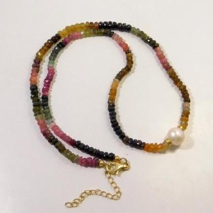 Real Multi Color Tourmaline Beads &..