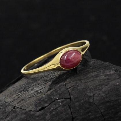Exquisite Ruby Solitaire Engagement..