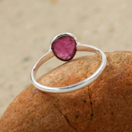Radiant Color Tourmaline Ring,solid 925 Sterling..