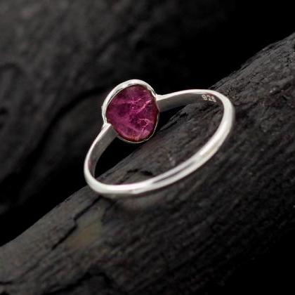 Radiant Color Tourmaline Ring,solid 925 Sterling..