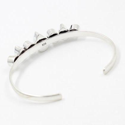 Exqusite Cuff Bracelet,solid 925 Sterling Silver..