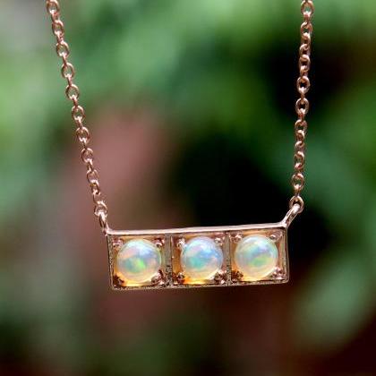 Beautiful Dainty Neck Wear,natural Ethiopian Opal..