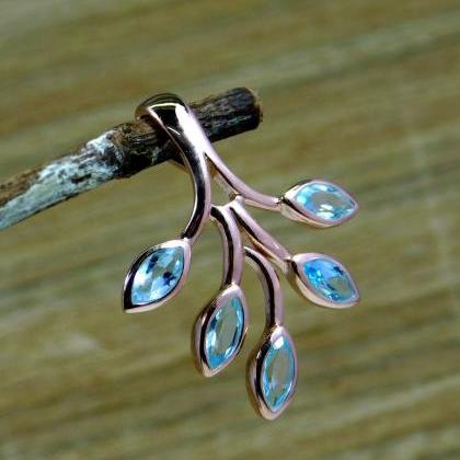 Nature Inspired Leafy Pendant,solid 925 Sterling..