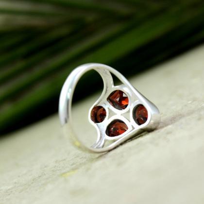 Exclusive Moonstone Ring,solid Sterling 925 Silver..